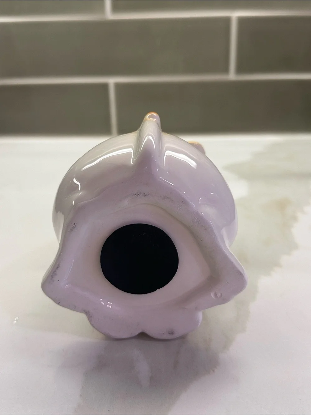 White Ceramic Dalmatian Dog Coin Jar with Black Spots